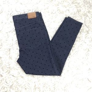 Madewell High Rise Polka Dot Skinny Jeans
